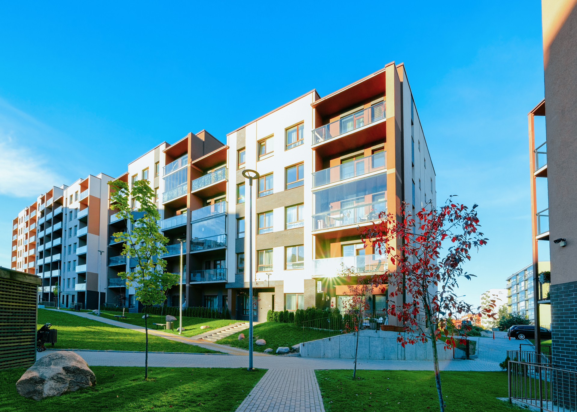 immagine di un condominio visto dall'esterno