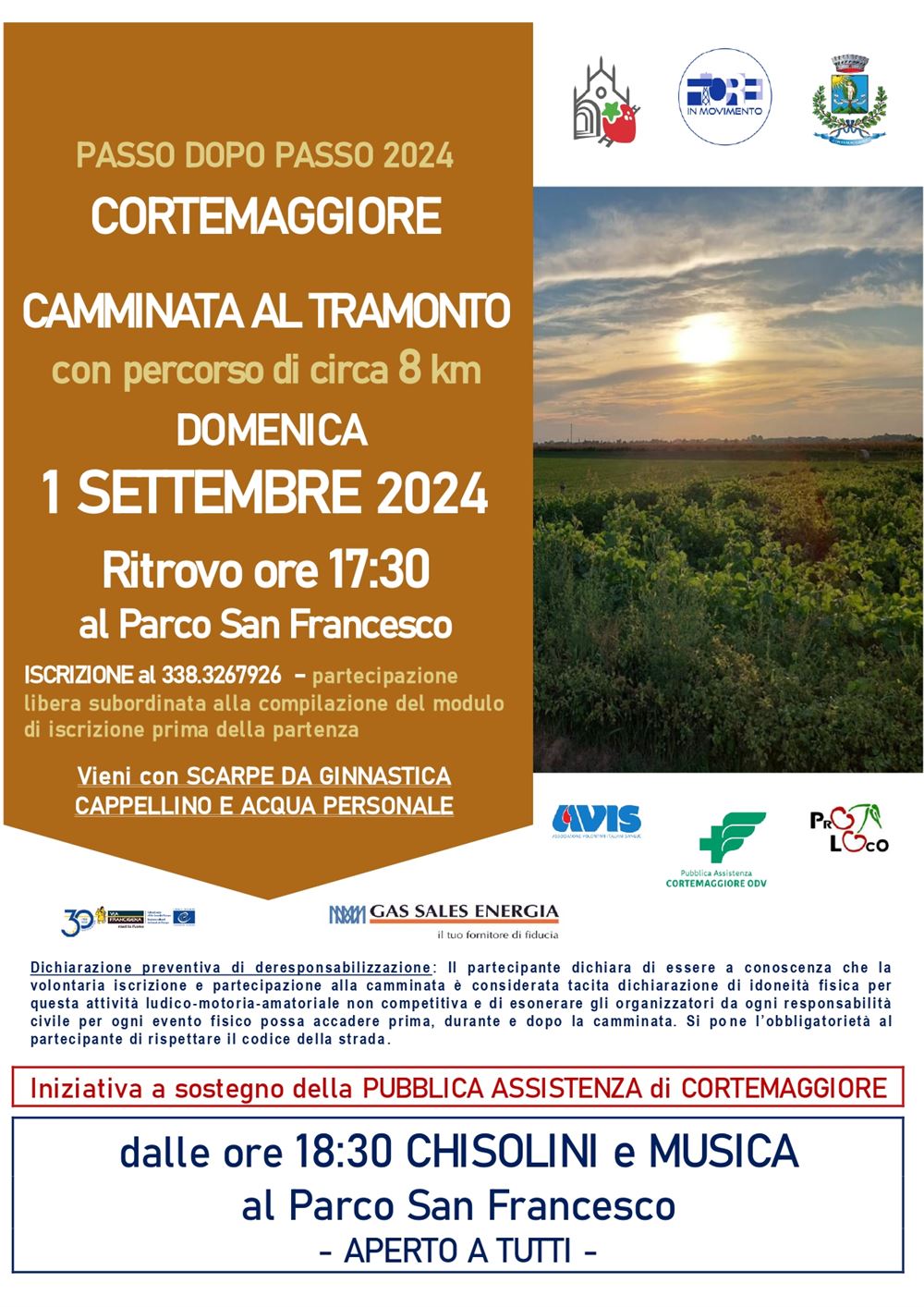 Camminata al Tramonto &ndash; Rassegna &ldquo;Passo dopo Passo&rdquo;