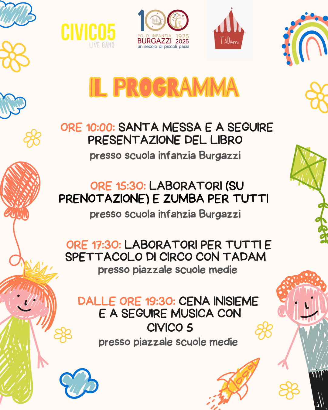 Festa Centenario Findazione- Asilo Burgazzi