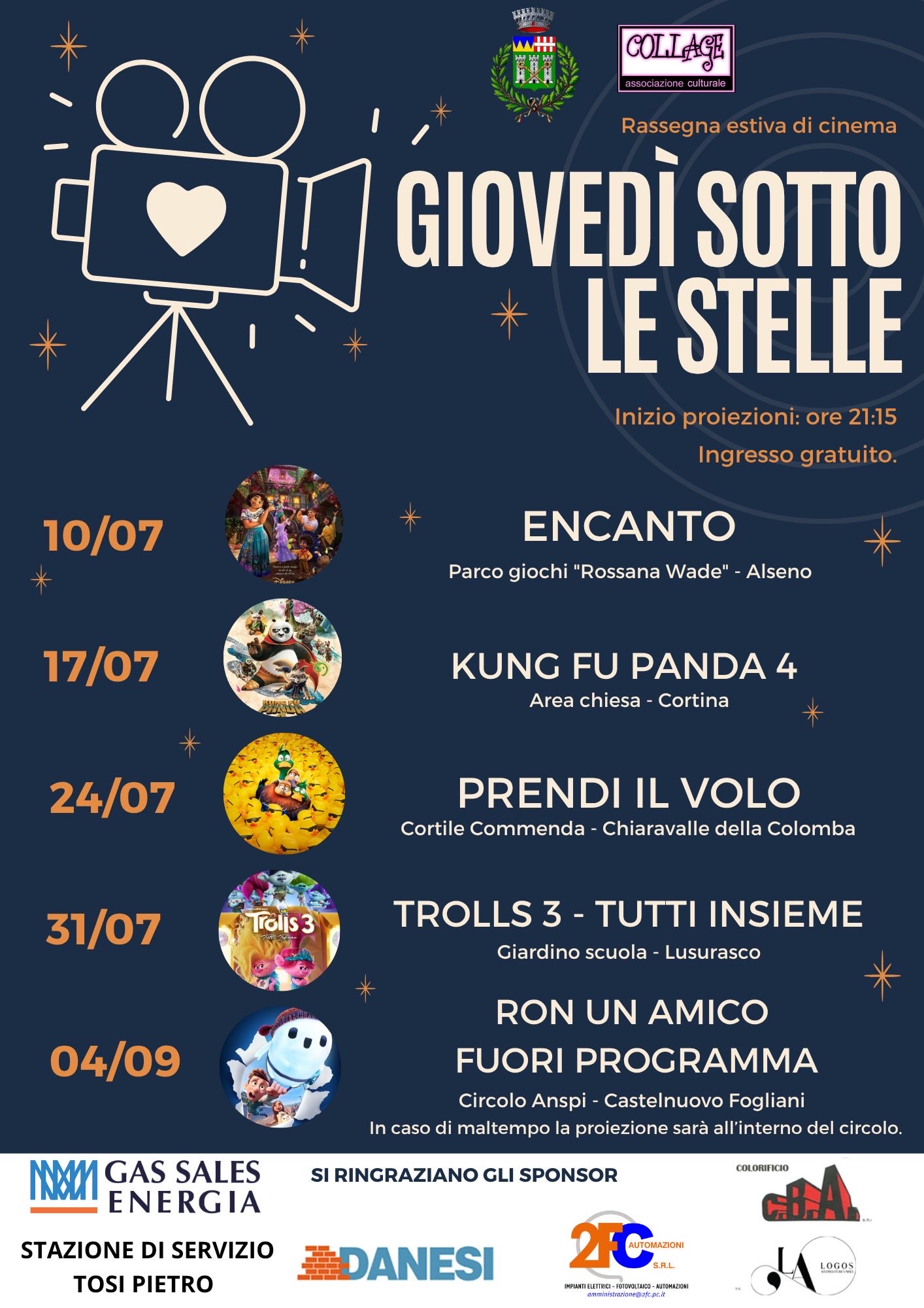 Gioved&igrave; sotto le Stelle