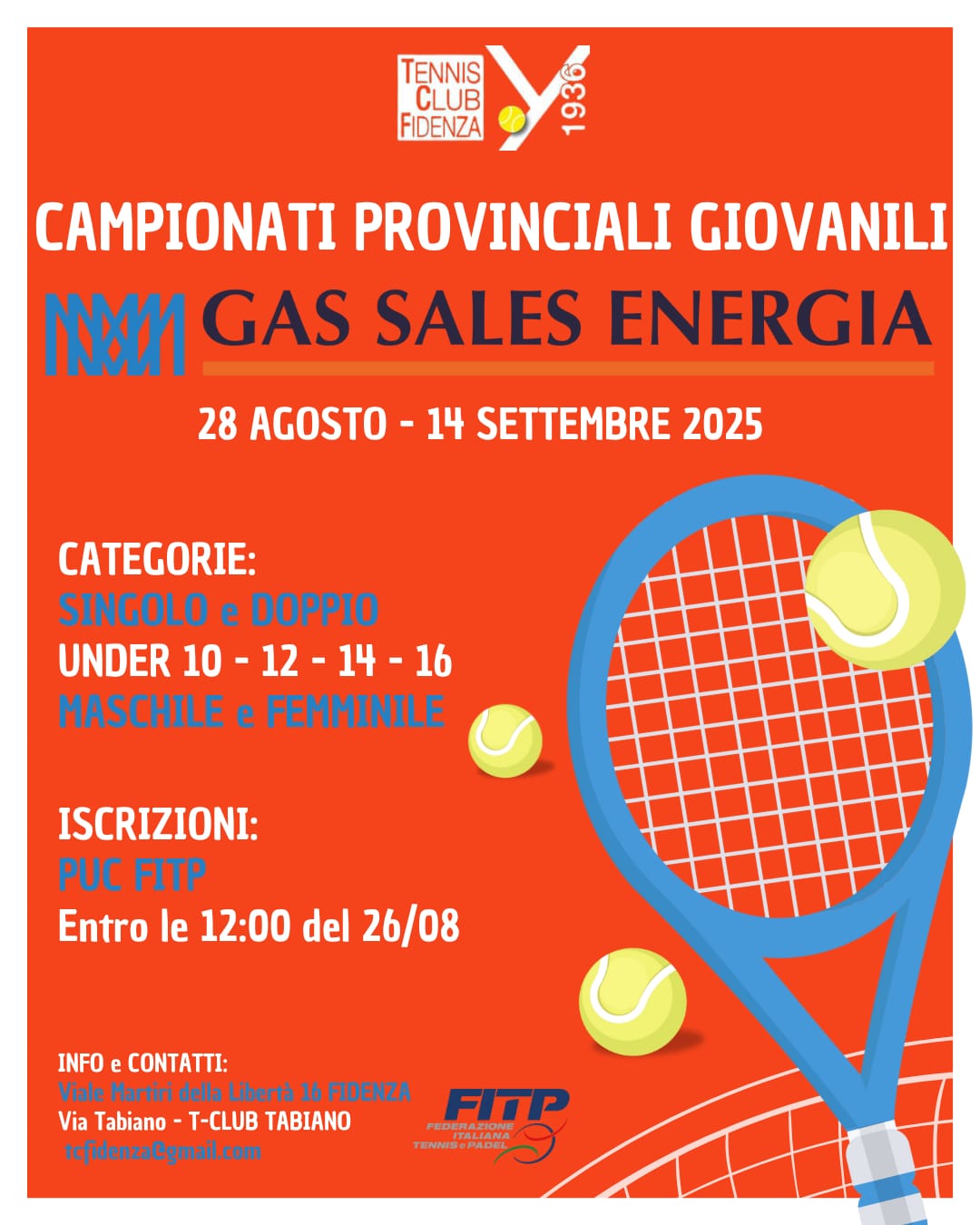 Torneo Provinciale Giovanile under 10/12/14/16