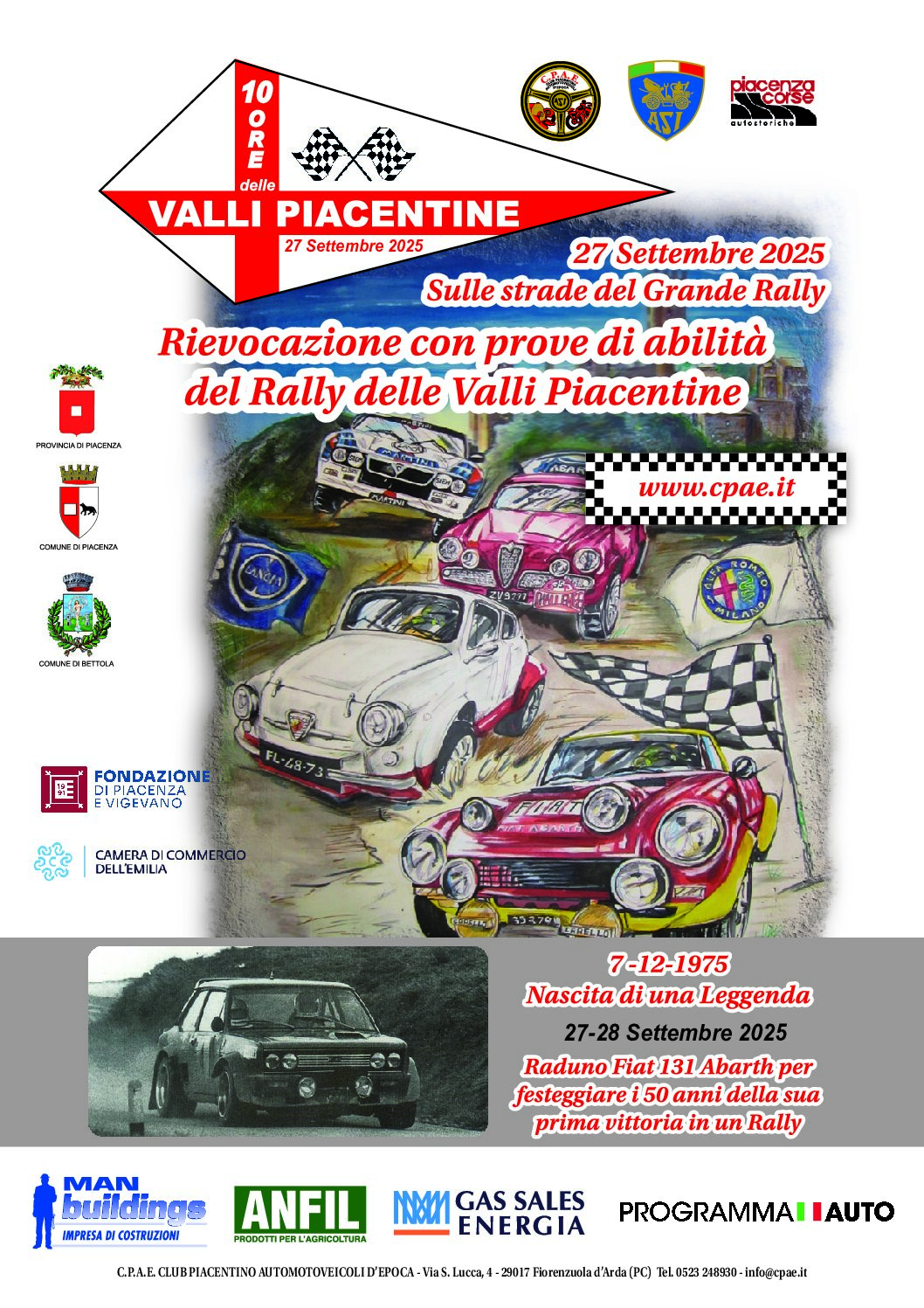 10 Ore delle Valli Piacentine, sulle strade del grande Rally