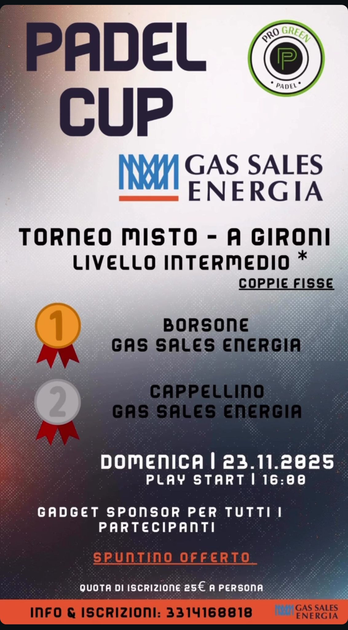 Torneo Padel &ldquo;Gas Sales Energia&rdquo;