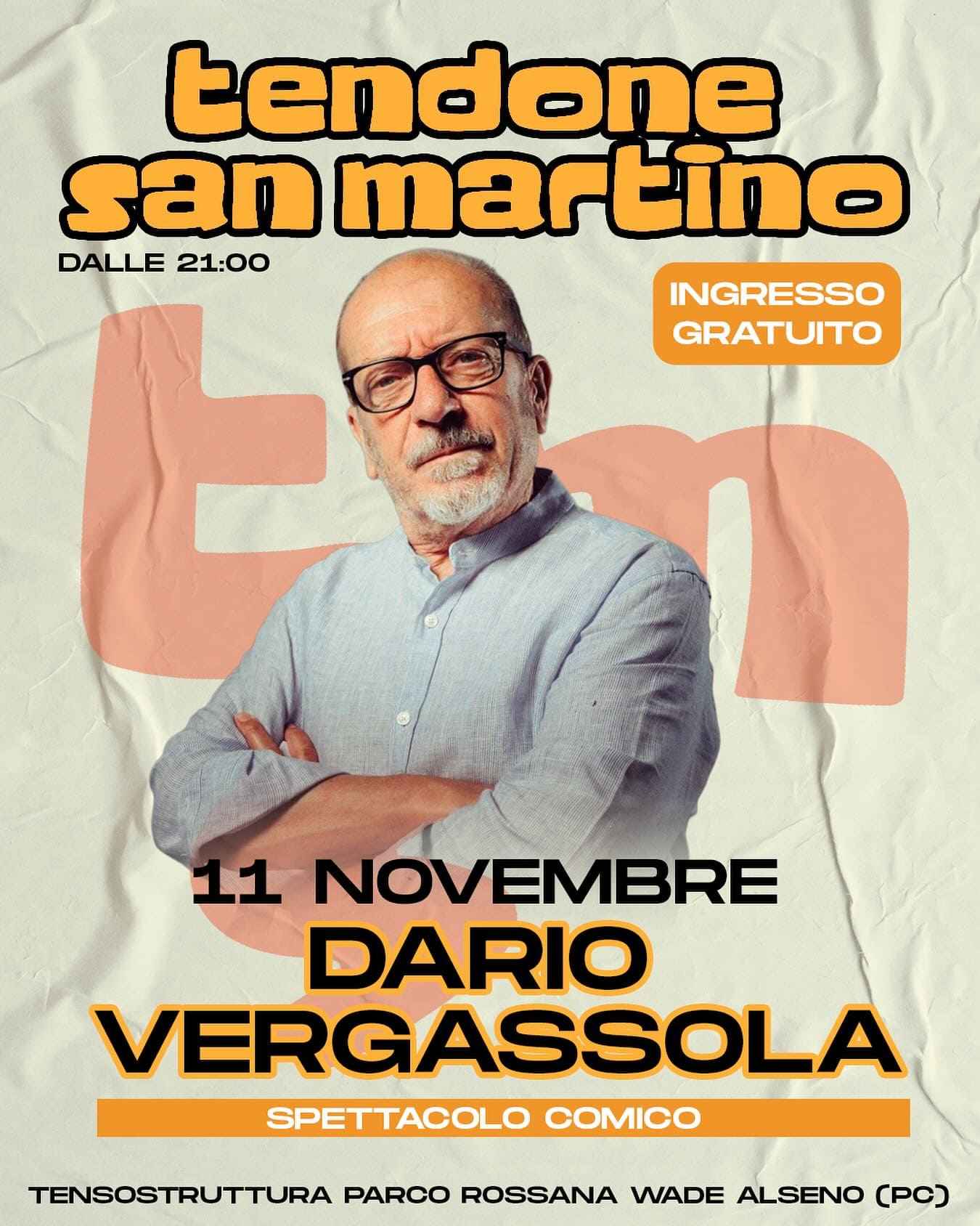 Festa di San Martino &ndash; Spettacolo Comico di Dario Vergassola